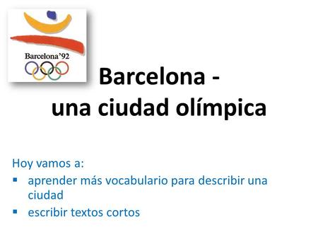 Barcelona - una ciudad olímpica