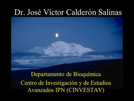 Dr. José Víctor Calderón Salinas