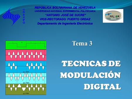 Tema 3 TECNICAS DE MODULACIÓN DIGITAL