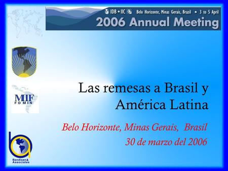 Las remesas a Brasil y América Latina