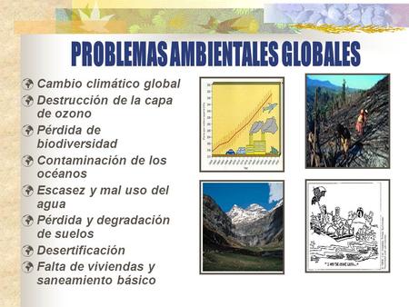 PROBLEMAS AMBIENTALES GLOBALES