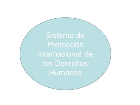 Sistemas de protección internacional de los DD HH