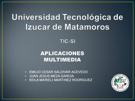 Universidad Tecnológica de Izucar de Matamoros TIC-SI
