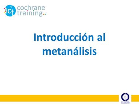 Introducción al metanálisis