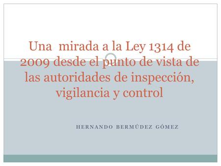 Hernando Bermúdez Gómez