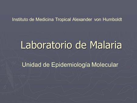 Laboratorio de Malaria