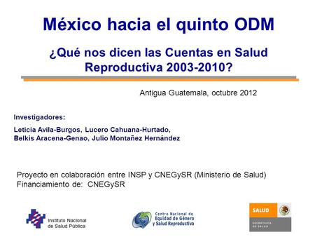 México hacia el quinto ODM