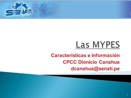 Características e Información CPCC Dionicio Canahua