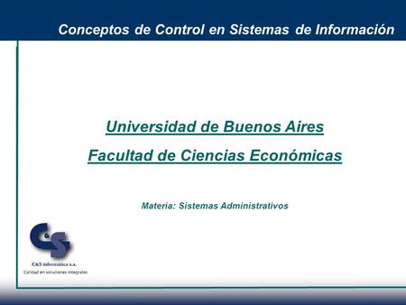 Universidad de Buenos Aires Facultad de Ciencias Económicas