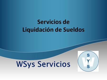 Servicios de Liquidación de Sueldos