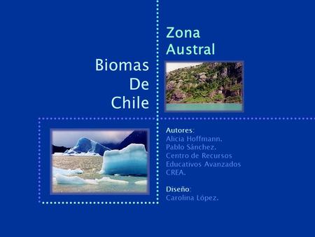 Biomas De Chile Zona Austral Autores: Alicia Hoffmann. Pablo Sánchez.