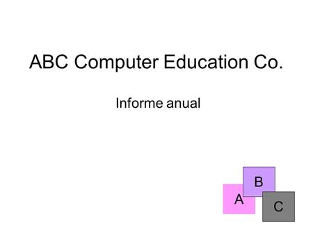 ABC Computer Education Co. Informe anual A B C. Puntos culminantes del año  Aumento sin precedentes de la asistencia a los cursos en cada trimeste. 