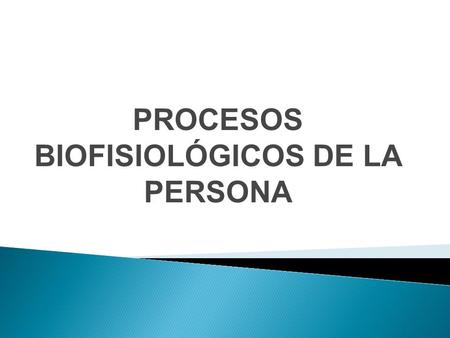 PROCESOS BIOFISIOLÓGICOS DE LA PERSONA