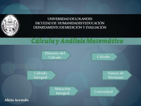 Cálculo y Análisis Matemático