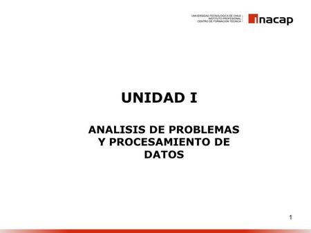 ANALISIS DE PROBLEMAS Y PROCESAMIENTO DE DATOS