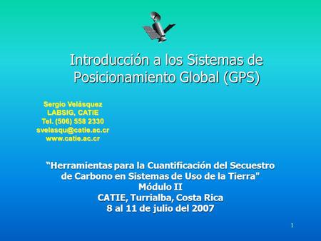 Introducción a los Sistemas de Posicionamiento Global (GPS)