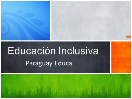 Paraguay Educa Educación Inclusiva