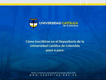Página Web de la Universidad Pestaña Biblioteca.