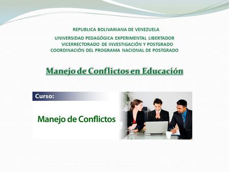 Manejo de Conflictos en Educación