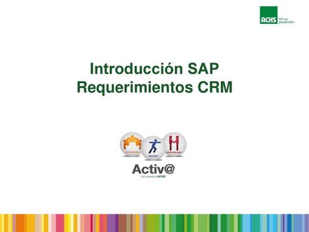 Introducción SAP Requerimientos CRM
