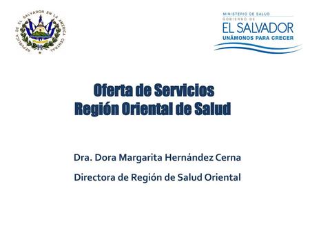 Oferta de Servicios Región Oriental de Salud