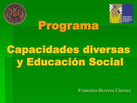 Programa Capacidades diversas y Educación Social
