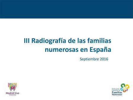 III Radiografía de las familias numerosas en España