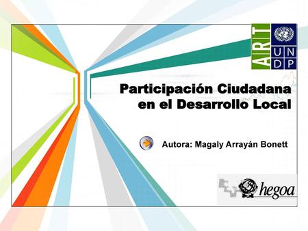 Participación Ciudadana en el Desarrollo Local