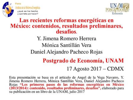 Postgrado de Economía, UNAM