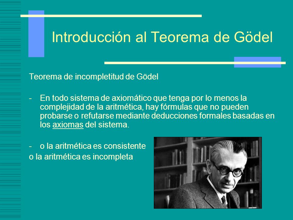 Resultado de imagen de El teorema de Gödel