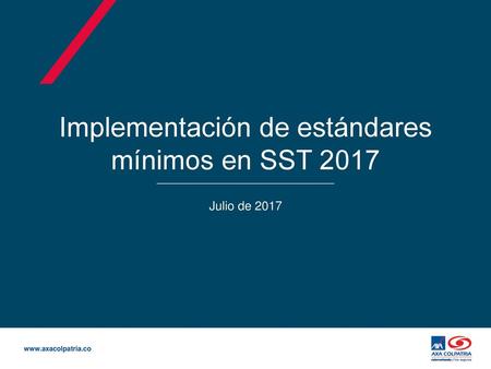 Implementación de estándares mínimos en SST 2017