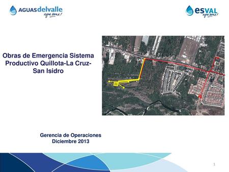 Obras de Emergencia Sistema Productivo Quillota-La Cruz-San Isidro