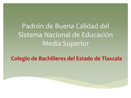 Colegio de Bachilleres del Estado de Tlaxcala