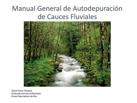 Manual General de Autodepuración de Cauces Fluviales