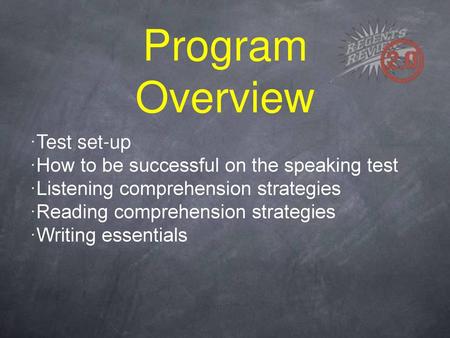 Program Overview ·Test set-up