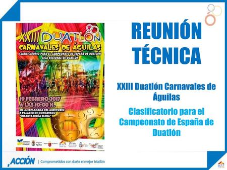 REUNIÓN TÉCNICA XXIII Duatlón Carnavales de Águilas