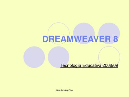 Tecnología Educativa 2008/09