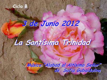3 de Junio 2012 La Santísima Trinidad