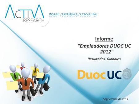Informe “Empleadores DUOC UC 2012”