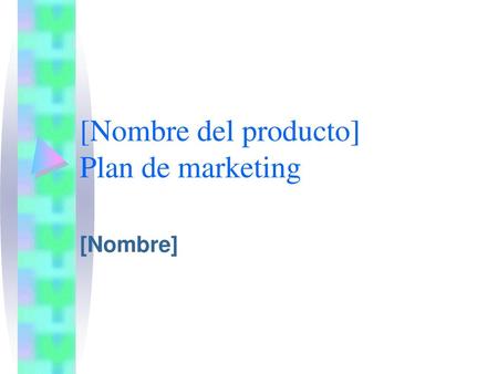 [Nombre del producto] Plan de marketing