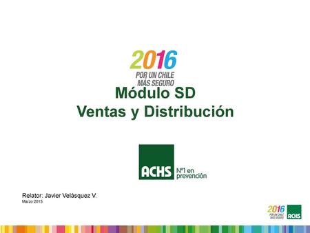 Módulo SD Ventas y Distribución
