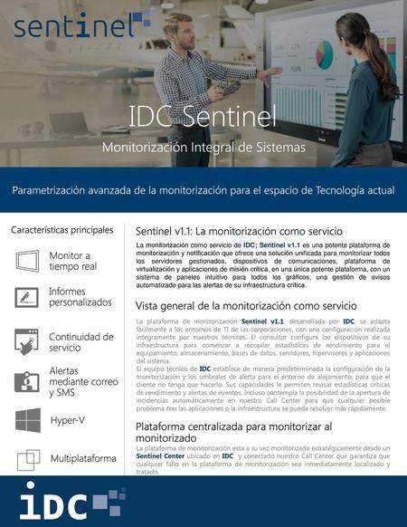 IDC Sentinel Monitorización Integral de Sistemas