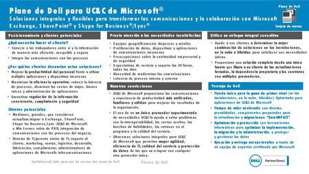 Plano de Dell para UC&C de Microsoft®