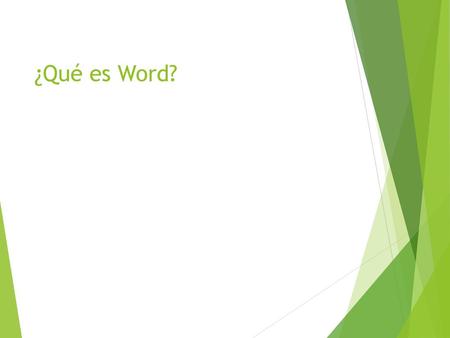 ¿Qué es Word?.