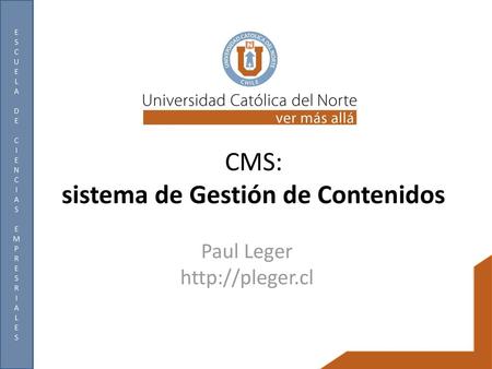 CMS: sistema de Gestión de Contenidos