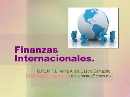 Finanzas Internacionales.