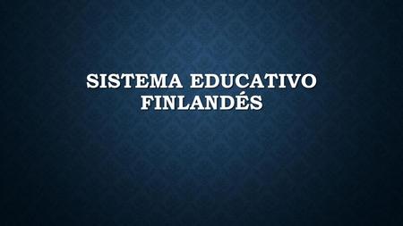 Sistema educativo finlandés