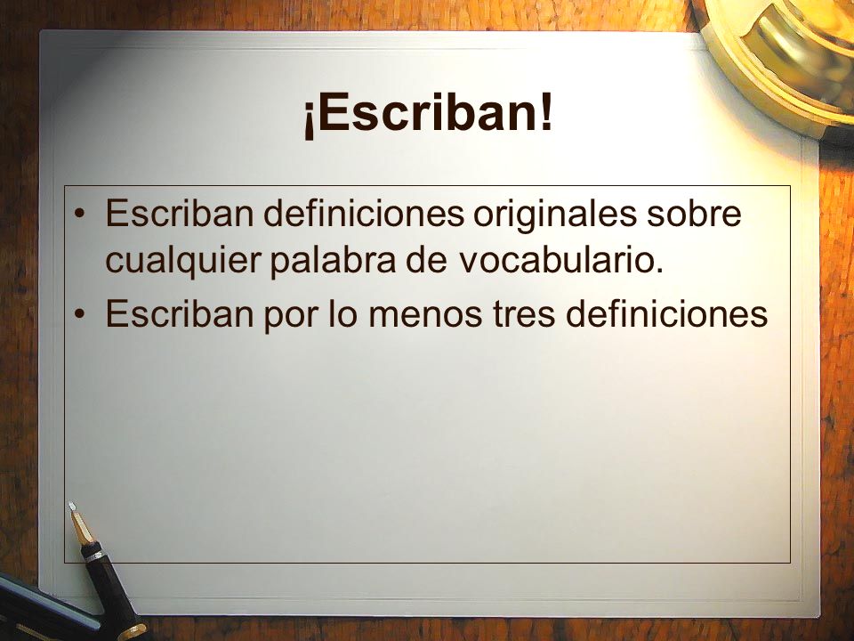 Las tres reglas de oro 1 No uses la palabra en la definición ppt descargar Aparador Estreito Para Corredor ~ Las tres reglas de oro 1 No uses la palabra en la definición ppt descargar