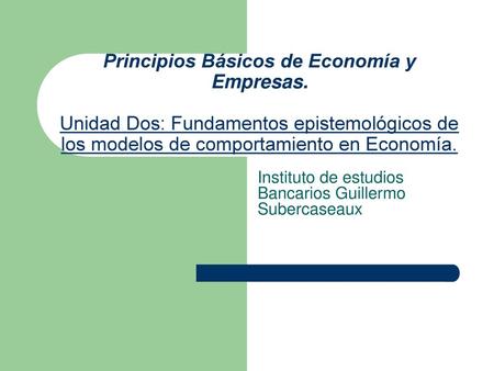 Instituto de estudios Bancarios Guillermo Subercaseaux