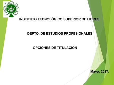 INSTITUTO TECNOLÓGICO SUPERIOR DE LIBRES